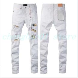 23Ss Men Miri Designer Top Quality Man Long Pants Trousers Streetwear Washed Old Purple Long Hole Regular Denim 193