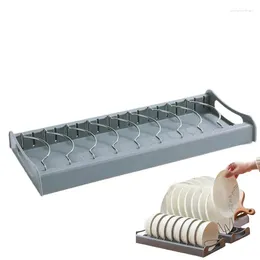 Kitchen Storage Dish Rack For Counter Plate Drying Organiser