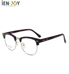 Ienjoy Round Metal Alloy Glasses Brand Leg Clear Lenes Retro Fashion Myopia Eyewear For Menwomen Gases Frame Sunglasses6959933