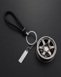 Car Keychain Aluminium Alloy Rim Model RAYS TE37 Wheel Keyring For Auto Accessories Moto Key Ring For Keys Key Chains Trinket8533442