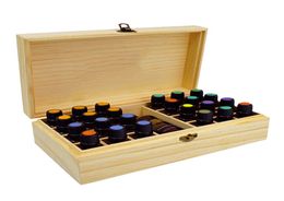25 Holes Essential Oils Wooden Box 5ml /10ml /15ml Bottles SPA YOGA Cb Aromatherapy Storage Case Organiser Container8425438