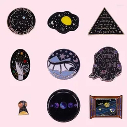 Brooches Planet Star Enamel Pins Colored Stars Hand Oil Painting Cartoon Backpack Hat Shirt Lapel Badge Wholesale