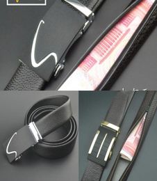 D04 Leather Belt with Zipper to Hide Money 8Y5R012345624579321772510