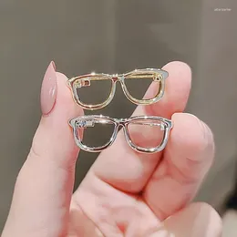 Brooches Cute Hollow Out Glasses Brooch 2024 Trendy Personality Funny Pin Collar High-end Suit Accessories Buckle Jewellery Gifts