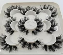 False Eyelashes 5 Pair 25 Mm Mink Fluffy Lashes Dramatic Messy Long Makeup Whole 25mm 3d1589357