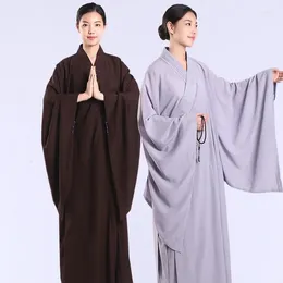 Ethnic Clothing Meditation Zen Shaolin Hanfu Chinese Traditional Clothings For Monk Costume Buddhist Robe Taoism Tibetan Clothes