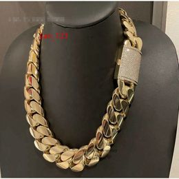 Fine jewelry Pendant Necklaces Choker 18k Gold Custom Gold Cuban Link Chain 24k Gold Cuban Miami Chain 20mm Miami Cuban Chain Necklace