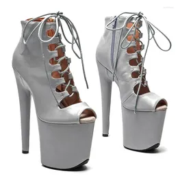 Dance Shoes 20CM/8inches PU Upper Modern Sexy Nightclub Pole High Heel Platform Women's Ankle Boots 629