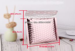 50pcs 15134cm Rose Gold Bubble Envelop Rose Gold Foil Bubble Mailer for Gift Packaging Wedding Favour Bag7412459