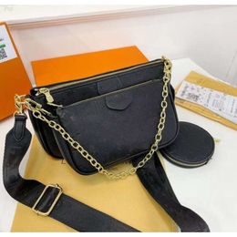 Women Bags Handbag Woman Original Box Date Code Purse Clutch Shoulder Messenger Cross Body Serial Number Three in One Embossing Flower Bag