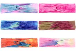 Womens Headbands Headwraps Tie Dye Turban Hairbands Fashion Hair Accessories Running Headband Sports HairBand 6 STYLES KKA7987 1912660259