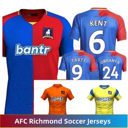 23 24 AFC Richmond Soccer Jerseys Virtual team 2023 2024 Teds Lassos Season Home Away Third Training Man Football Shirt Orange Blue Red Yellow KENT TARTT ROJAS