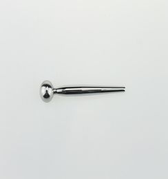 Quality Male Stainless Steel Solid Urinary Plug Metal Smooth Catheter Rod Ball Men039s Fetish Sex Toys Adult Products Games6196327