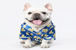 Frühlings Sommer Neues Haustier -Pyjama Little Yellow Entenabdruck Haustiere Kleidung Bulldog Teddy Bichon Welpen Kleidung 53122215