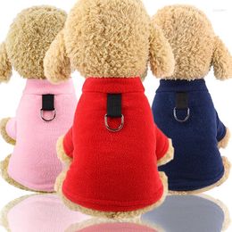 Dog Apparel 2024 Winter Fleece Coats Warm Soft Cotton Wear Jackets Solid Candy Colour Cute Cat Puppy Chihuahua Clothes Pets Product