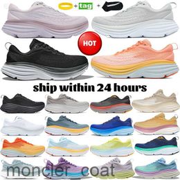 2024 mens Running Shoes designer sneakers Bondi 8 Lilac Marble triple black white Harbour Mist Lunar Rock Shell Coral Peach Parfait Goblin Blue Yellow womens trainers