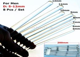 512mm Set Glass Urethral Dilatator Stretching Plug Catheter sounding insert stimulating male penis masturbation sex toy for men7844603