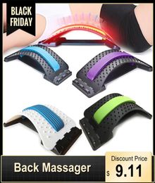 Stretch Equipment Back Massager Magic Stretcher Fitness Lumbar Support Relaxation Mate Spinal Pain Relieve Chiropractor message LY1819126