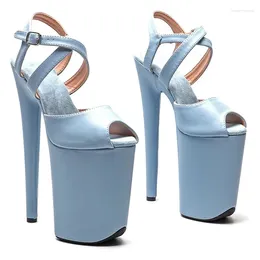 Dance Shoes LAIJIANJINXIA 23CM/9inches PU Upper Sexy Exotic High Heel Platform Party Sandals Pole 027