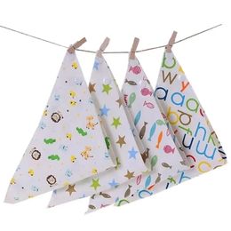 20pieces/Lot Cotton Baby Babador Bandana for Scarf Boys Girl Bib Burp Cloths Gift 240422