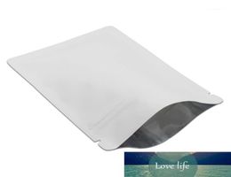 100Pcs Matte White Grade Aluminium Foil Package Bags Self Sealable Zipper Bags for Christmas Wedding Home Kitchen Supplies11370188