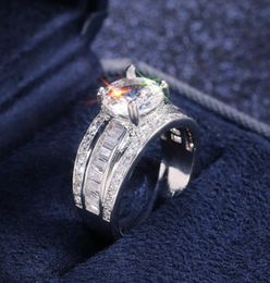 Punk Women Ring Unique Wall Of Ring Thick Wedding Ring Band With Dazzling Brilliant Cubic Zircon Stone Rings8284787