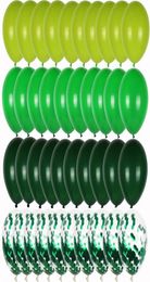 Party Decoration 40pcs Green Balloons Set Olive Balloon Metallic Confetti Ballon Jungle Safari Animal Birthday Decorations Kids Ai5172733