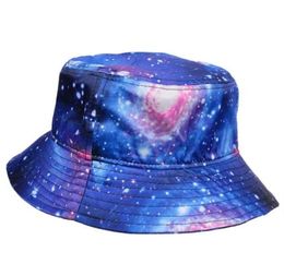 2019 New space stars unisex Bucket Hat Unisex Hiphop Caps Men Autumn Cotton Galaxy Bucket Caps233V46213391370531