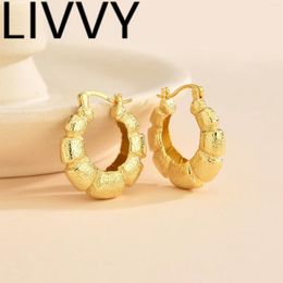 Dangle Earrings LIVVY Silver Colour Round For Charm Women Simple Fashion Creative Irregular Jewellery Accessories 2024 Trendy Earring