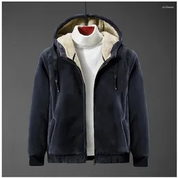 Men's Hoodies Winter Plus Size Fleece Casual Hooded Sweater 8XL125KG 7XL 6XL 5XL Fashion Pocket Zipper Thickened Jacket