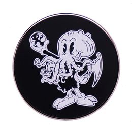 Mythical octopus sea monster Cthulhu brooch Cute Anime Movies Games Hard Enamel Pins Collect Metal Cartoon Brooch
