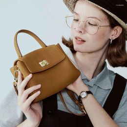 Shoulder Bags Women's Backpack 2024 Fashion Retro Crossbody Mobile Phone Bag Leather Portable Mini