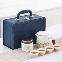 Teaware Sets Portable Travel Teaware Sets Camping Tea Kit Ceramic Cracker Office Kung Fu Tea Pot Modern Simplicity Household Outdoor Ne