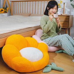 Pillow Soft Flower Shaped Home For Floor Sitting Bedroom Tatami Window Mat Floors Fart Plush Decor