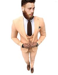 Men's Suits 3-Piece Suit Slim Fit Jacket Trousers Shawl Lapel Vest For Dinner Uniform