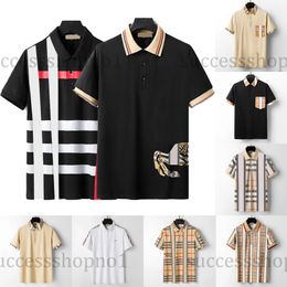 men polo shirt Designer Summer men shirts luxury brand polo shirt Business Casual tee England Style Shirts Man Tops Asian Size M--XXXL