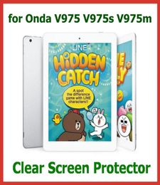 50pcs Customised Clear Full Screen Protector for Onda V975 V975s V975m 97 inch Tablet PC No Retail Packaging Protective Guard Fil3425571