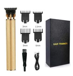 Hair Clipper Professional Cordless Electric Trimmer Machine Retro Cutter Men Haircut Rechargeable DHL 2618459