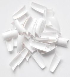 500pcs In A Pack French Nail Tips 10 Different Size White French False Nail X11351763638