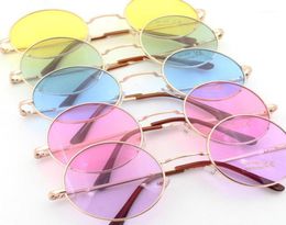 Retro hippie Metal Lennon round sunglasses women Metal frame circle round tinted lens sunglasses Super hippie chic style14172778