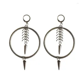 Dangle Earrings Eye Catching Circle Drop Ear Hook Adornment Dainty Pendant For Gatherings