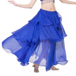 Stage Wear Screw Skirts Chiffon Cake Belly Dance Large Hem Prop Performance Accessories