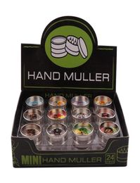 2020 Grinder 2 layer Mini Metal Grinders hand muller for Dry Herb Grinder 30mm Diameter Hard Top Small Herbal Grinder 8366818