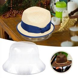 Berets Hat Shaper Basin Holder Clothing Closet Storage Clear Bucket Rack PVC Hard Fisherman For Bedroom Travel Home