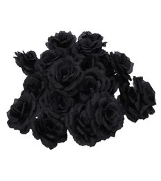 Pcs Black Rose Artificial Silk Flower Party Wedding House Office Garden Decor DIY Decorative Flowers Wreaths5230029