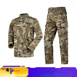 Hunting Jackets Cross Border Manufacturer Of Long Sleeved American Camouflage Outdoor Training Set Wear-resistant Tactical Clothing