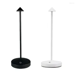 Table Lamps 1800Mah Rechargeable Led Lamp Modern Touch Adjustment For Bedroom Restaurant Decoration Light