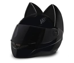 NTS003 NITRINOS Brand motorcycle helmet full face with cat ears Personality Cat Helmet Fashion Motorbike Helmet size M LXL XXL8779031