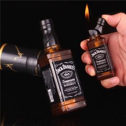 Hot Sales Open Flame Wine Botter Fashion Lighters Whiskey Bottle Iatable Lighter For Cigarette