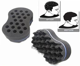 Brand Double Sided Waveshaped Sponge garden Brushes Multiholes Side Braid Hair Curl Wave Brush Hair Styling Tools5844538